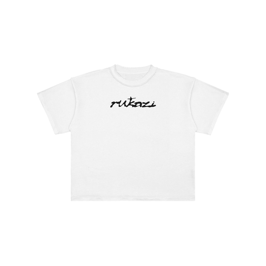 CROPPED RUKAZI WHITE TSHIRT