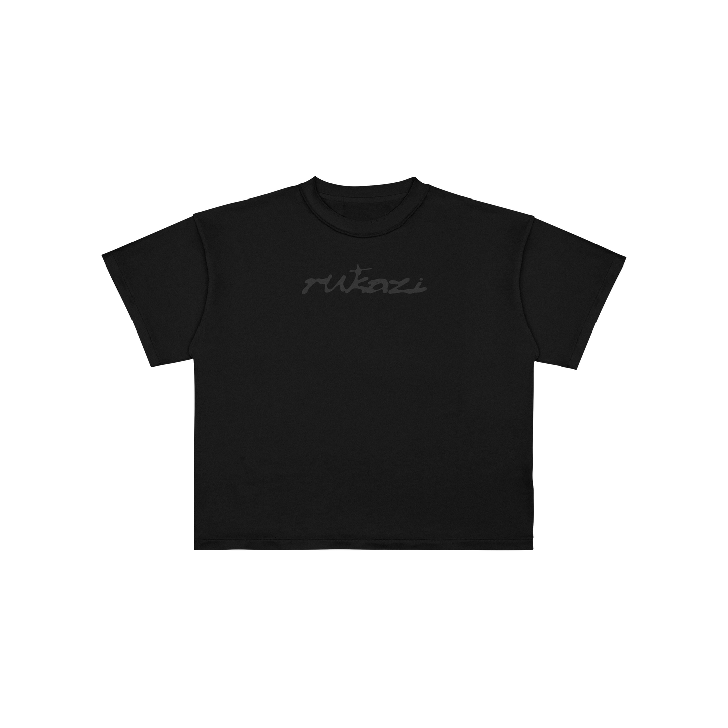 CROPPED RUKAZI BLACK TSHIRT