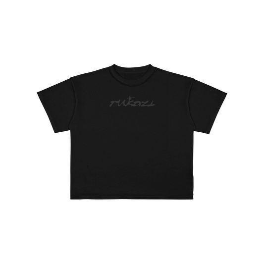 CROPPED RUKAZI BLACK TSHIRT